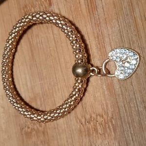 Rose gold stretch bracelet